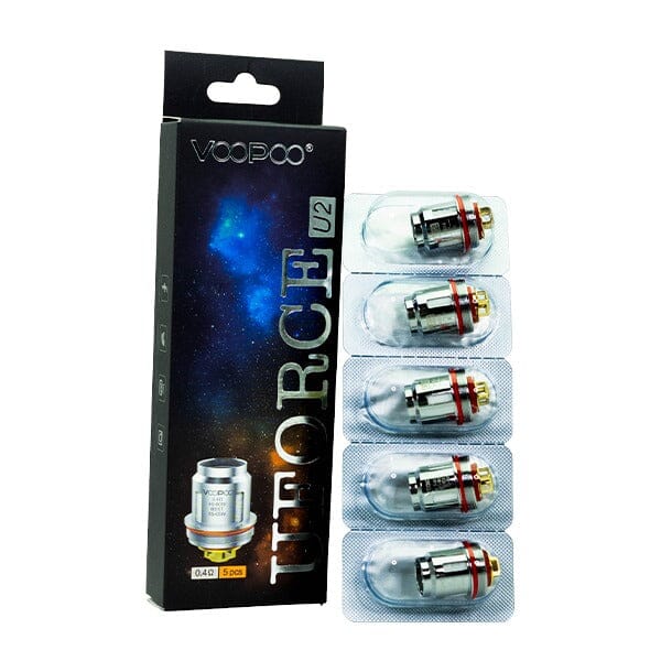 VooPoo UFORCE Replacement Coils (Pack of 5) U2 with packaging
