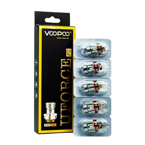 VooPoo UFORCE Replacement Coils (Pack of 5) P2 with packaging