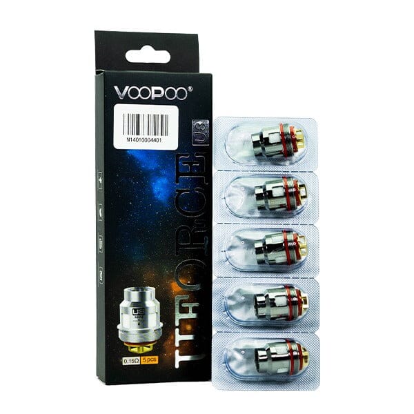 VooPoo UFORCE Replacement Coils (Pack of 5) U8 with packaging