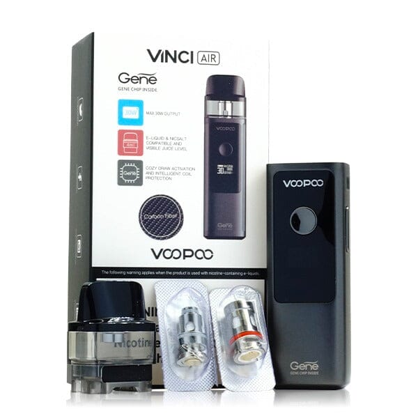 VooPoo Vinci Air Pod System Kit group photo with packaging