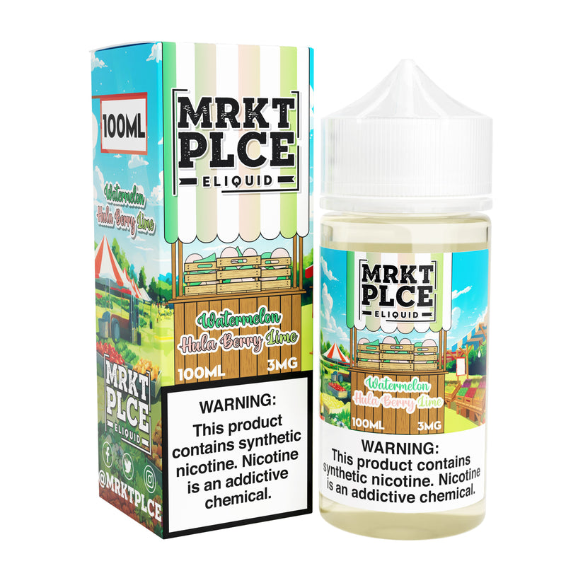 Watermelon Hula Berry Lime by MRKT PLCE 100ML with packaging