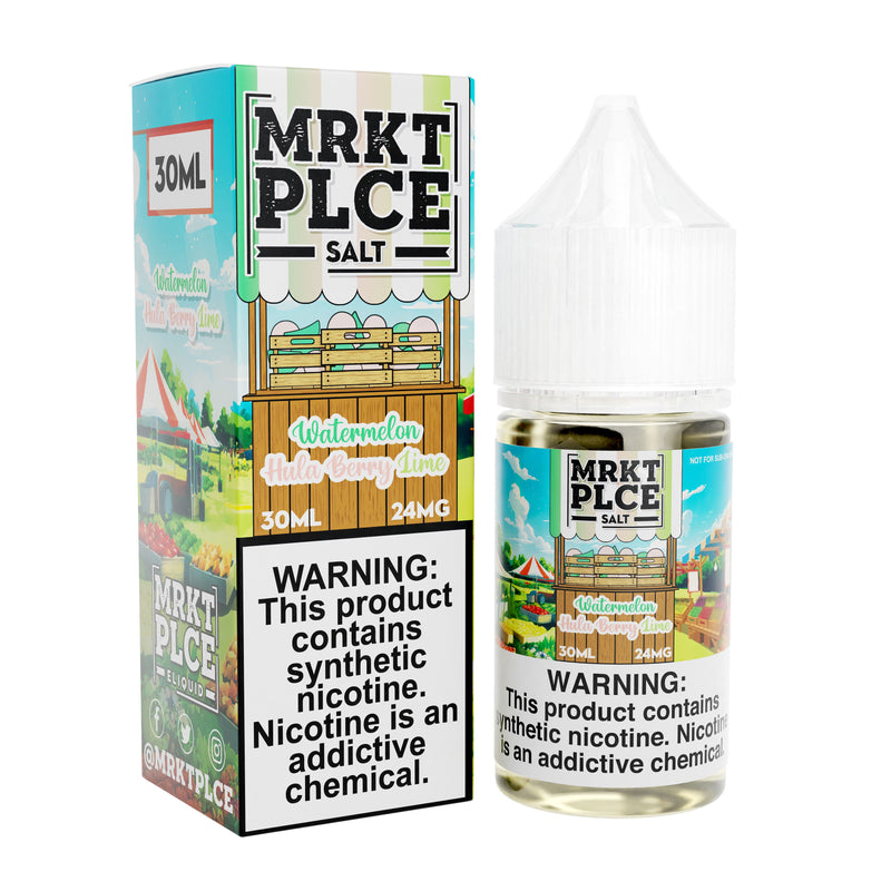 Watermelon Hulaberry Lime by MRKT PLCE SALT 30ML with packaging