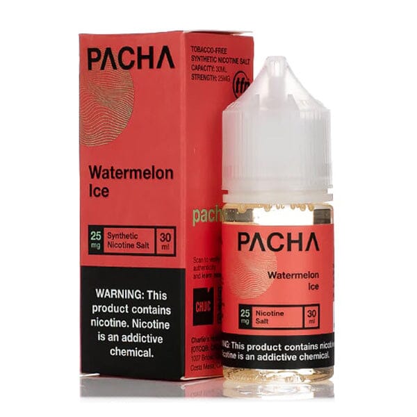 Watermelon Ice by PACHAMAMA Salts TFN 30ml with packaging