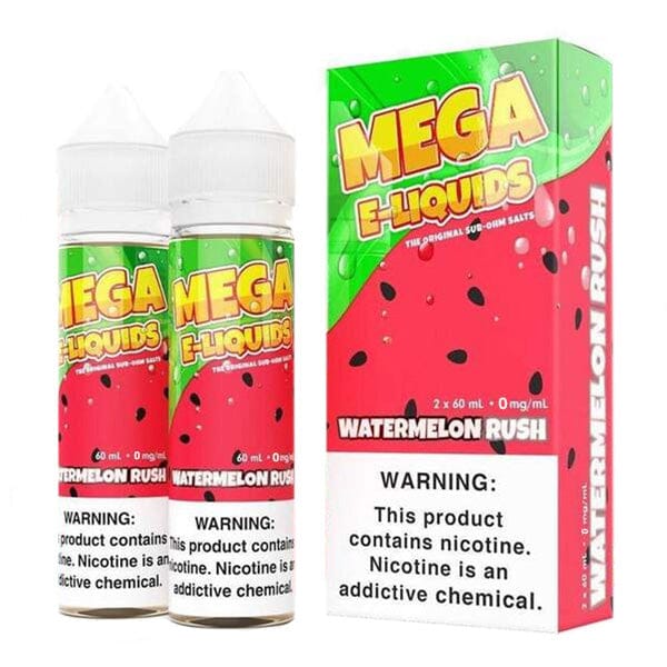 Watermelon Rush by MEGA SUB OHM SALT SERIES 2X 60ml with packaging