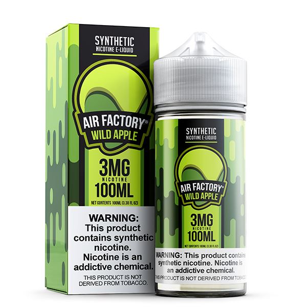 Wild Apple 100ML eJuice by AIR FACTORY ORIGINAL with packaging