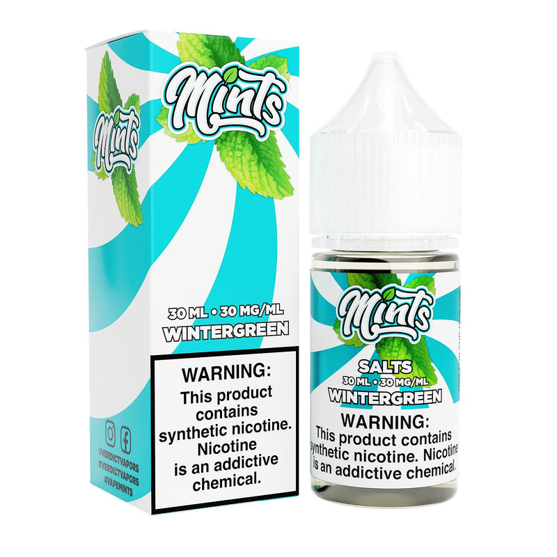Wintergreen by Mints SALTS E-Liquid 30ml with packaging