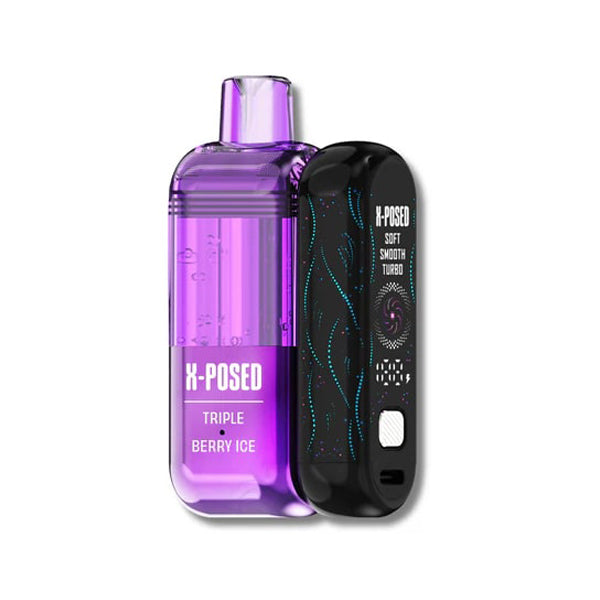 X-Posed Disposable + Power Dock triple berry ice