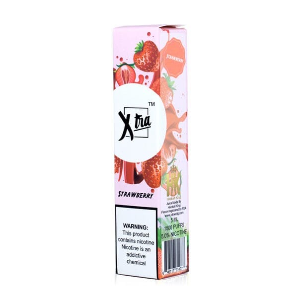XTRA | Disposable 1500 Puffs (Individual) strawberry packaging
