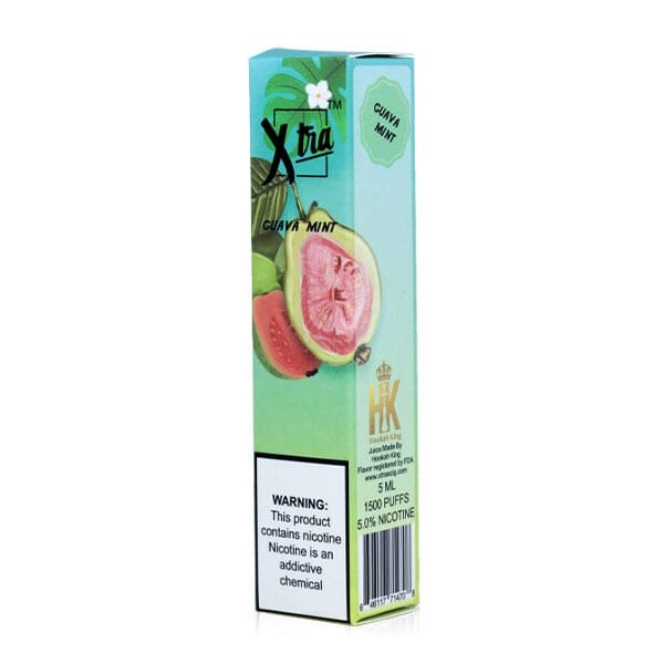 XTRA | Disposable 1500 Puffs (Individual) guava mint packaging