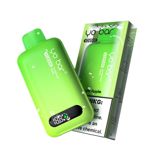 Yo Bar Disposable 8500 Puffs (16mL) cantaloupe apple with packaging