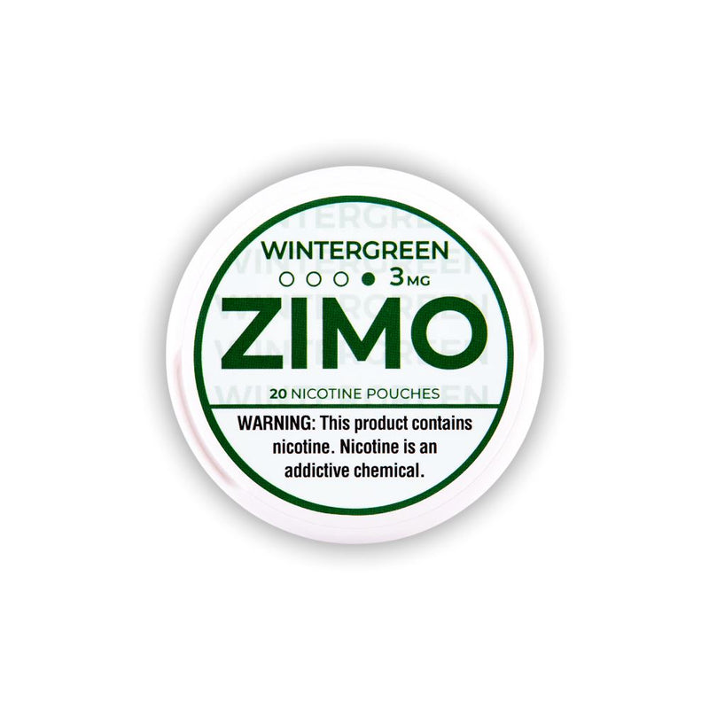 Zimo Nicotine Pouches (20ct Can)(5-Can Pack) Wintergreen 03mg (SAS)