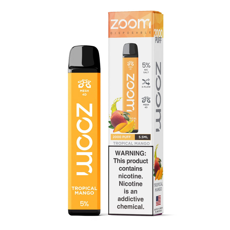 Zoom Disposable | 2000 Puffs | 5.5mL Tropical Mango