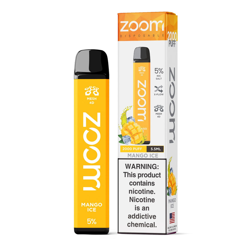 Zoom Disposable | 2000 Puffs | 5.5mL Mango Ice