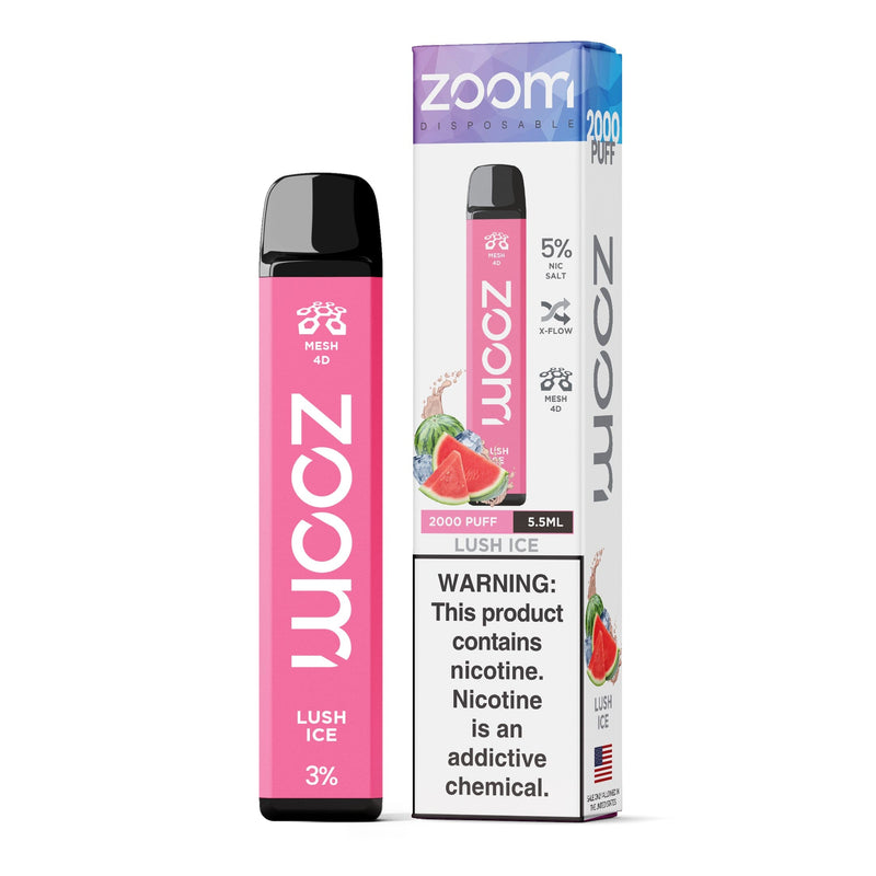 Zoom Disposable | 2000 Puffs | 5.5mL Lush Ice