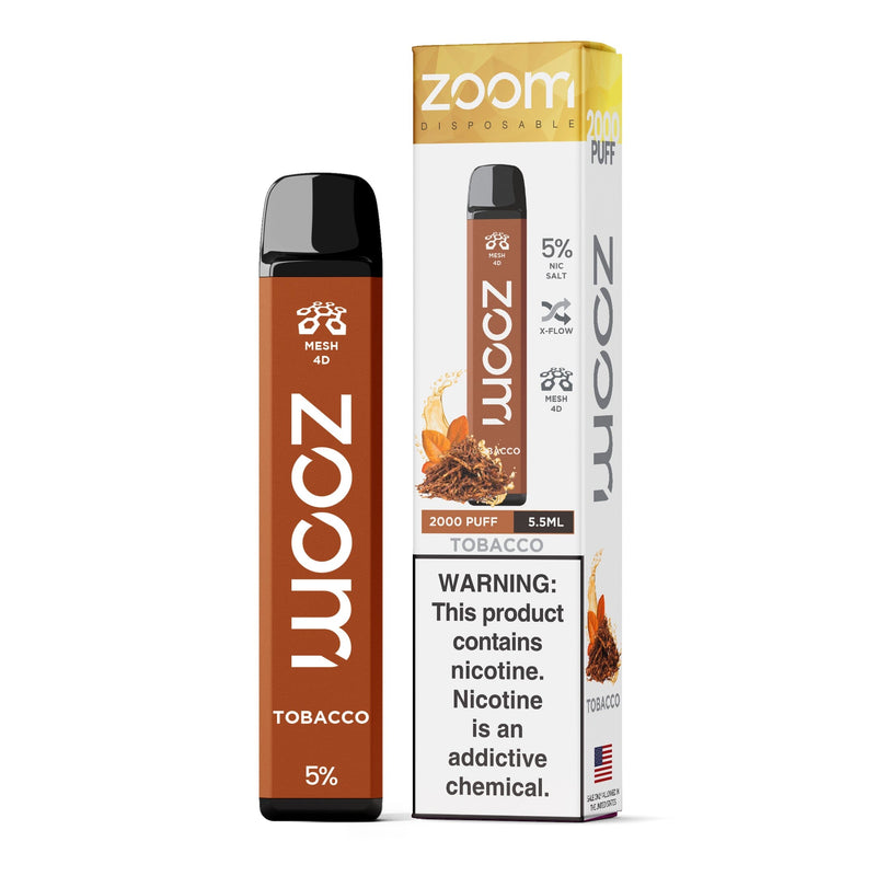 Zoom Disposable | 2000 Puffs | 5.5mL Tobacco