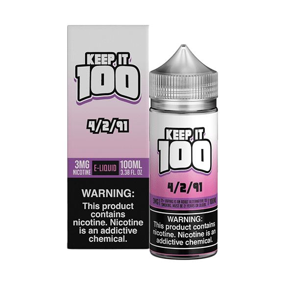 4/2/91 by Keep It 100 Synthetic 100ml with packaging