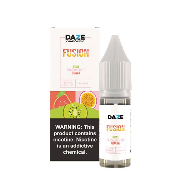 7Daze Fusion Salt Series | 15mL | 24mg - KIWI PASSIONFRUIT GRAVE with packaging