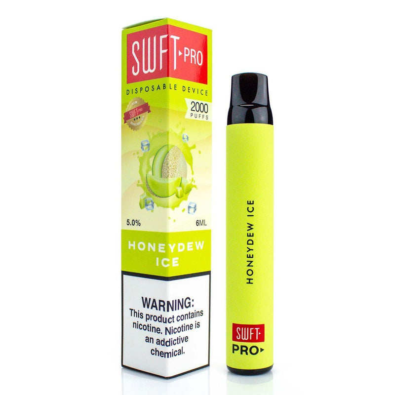SWFT Pro Disposable Vape Device - 2000 Puffs honeydew ice with packaging