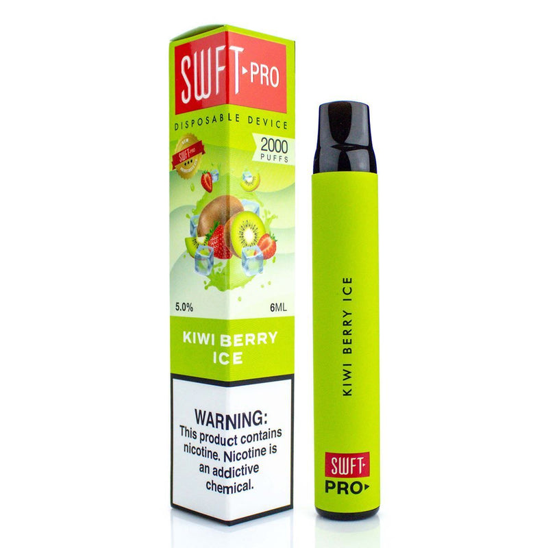 SWFT Pro Disposable Vape Device - 2000 Puffs kiwi berry ice with packaging