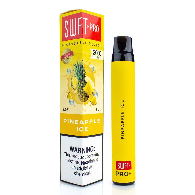 SWFT Pro Disposable Vape Device - 2000 Puffs pineapple ice with packaging