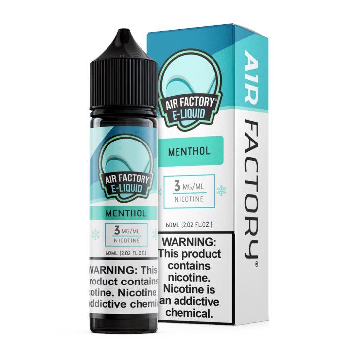 Menthol by Air Factory eJuice 60mL with packaging