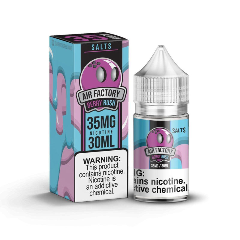AIR FACTORY SALTS | Berry Rush 30ML eLiquid with packaging