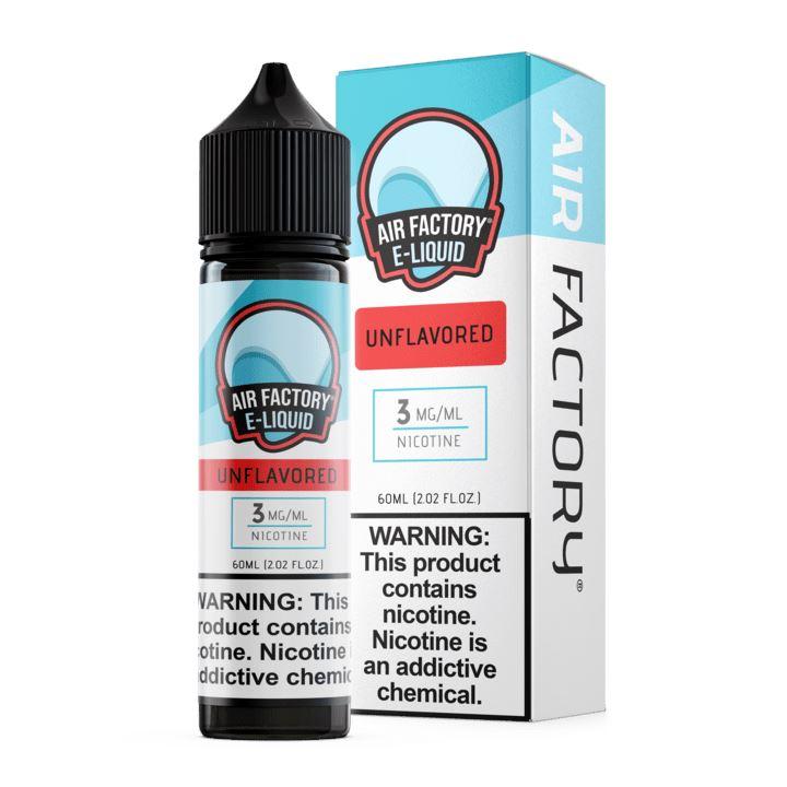 Unflavored by Air Factory eJuice 60mL with packaging