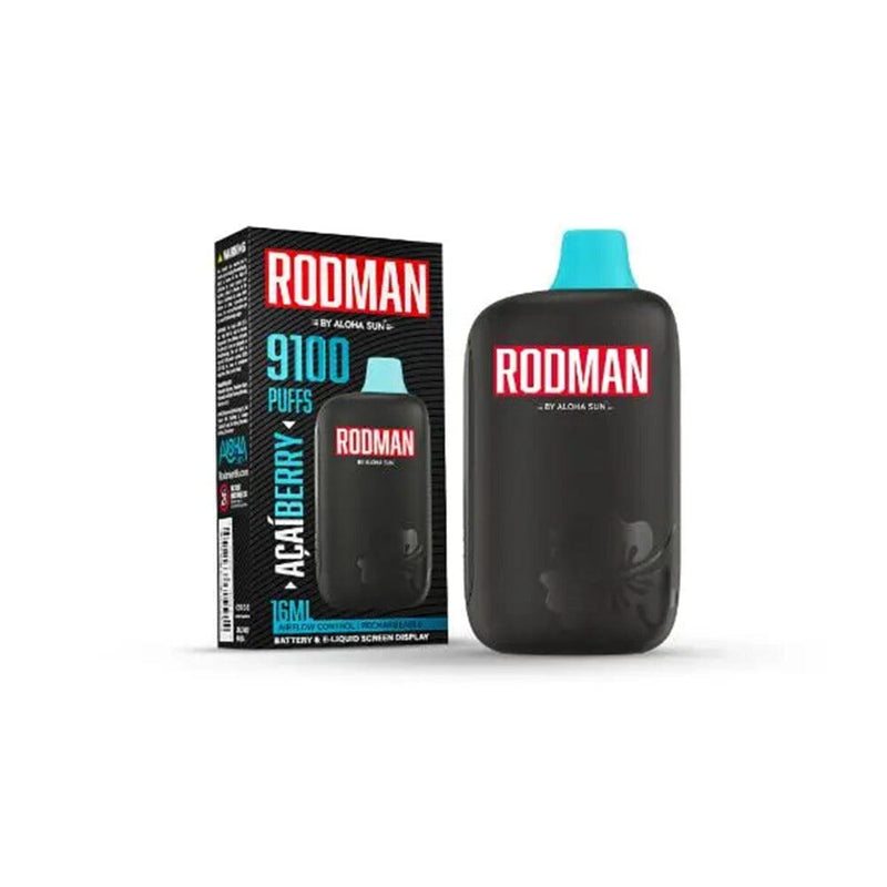 Aloha Sun Rodman Disposable 9100 Puffs 16mL 50mg Acai Berry