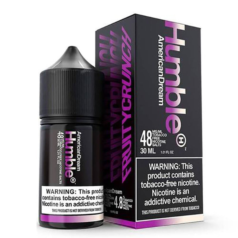 American Dream Tobacco-Free Nicotine By Humble Salts 30ml with packaging