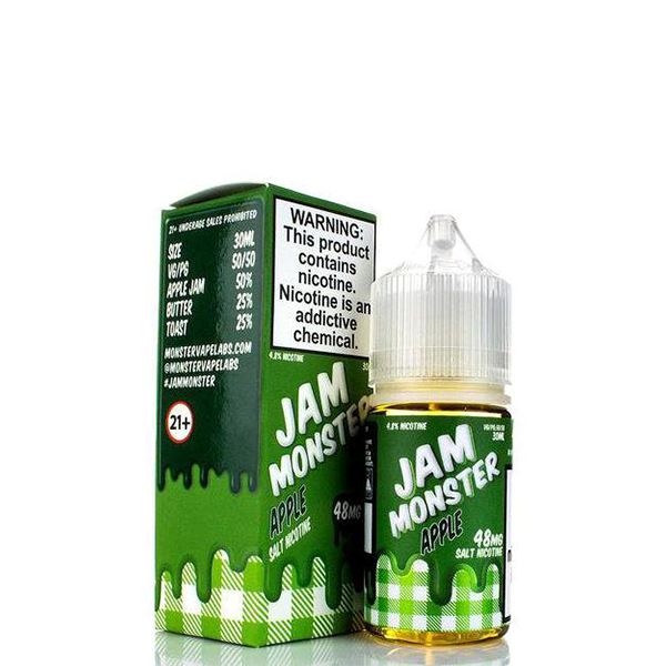 Apple By Jam Monster Salts E-Liquid with packaging