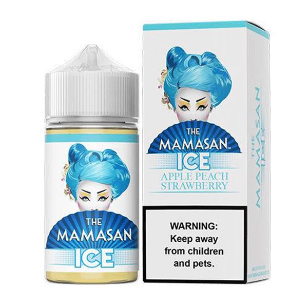 Apple Peach Strawberry Ice by The Mamasan 60ML with packaging