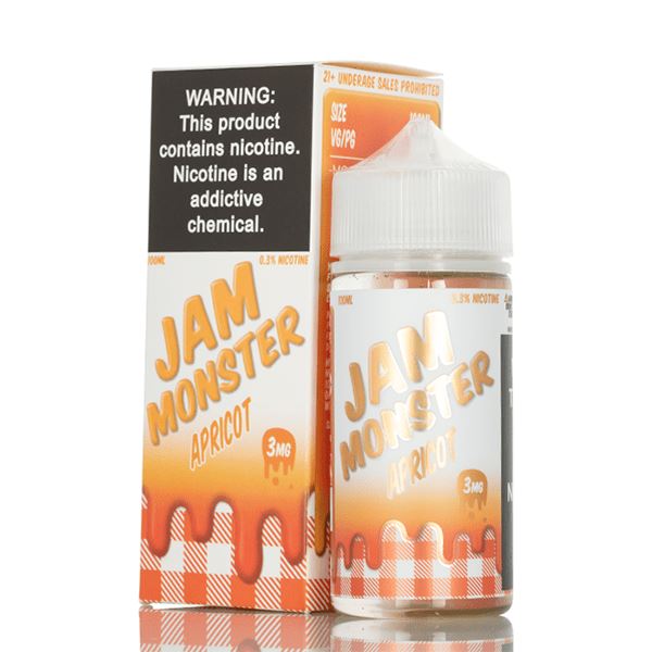 Apricot by Jam Monster E-Liquid with packaging