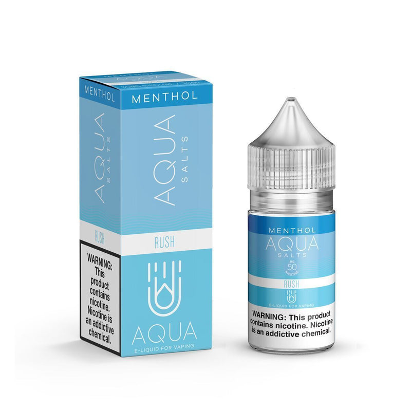 AQUA SALTS MENTHOL | Rush Ice 30ML eLiquid with packaging