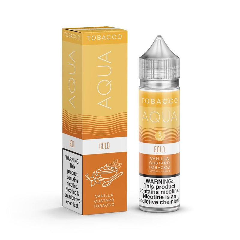 Gold by AQUA Tobacco E-Juice 60ml with packaging