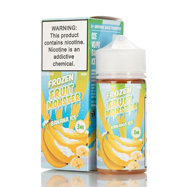 Banana Ice By Frozen Fruit Monster E-Liquid with packaging