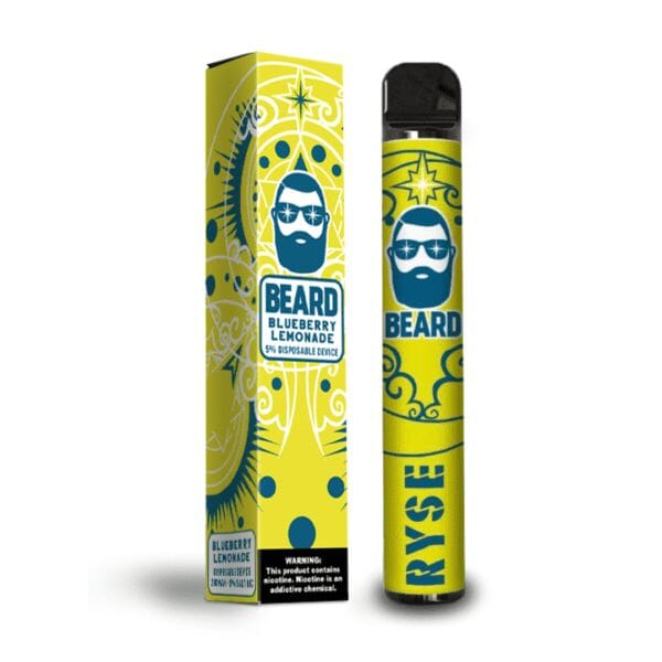 BEARD RYSE 5% Disposable 1000 PUFF (Individual) blueberry lemonade with packaging