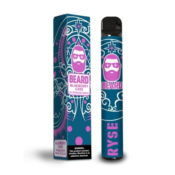 BEARD RYSE 5% Disposable 1000 PUFF (Individual) blueberry cake with packaging