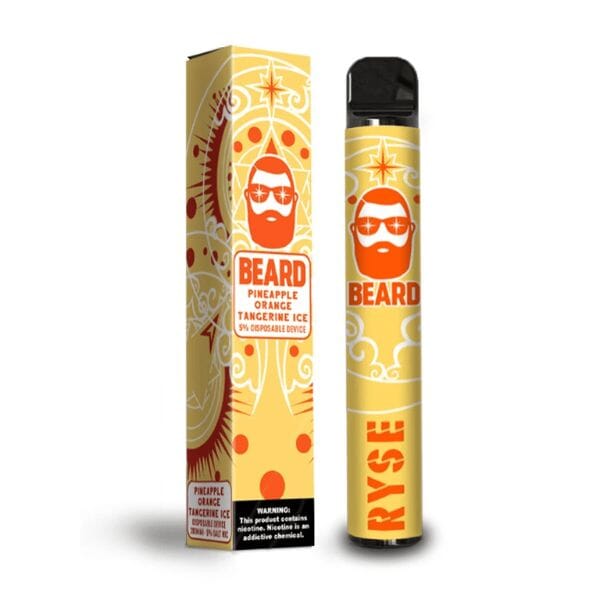 BEARD RYSE 5% Disposable 1000 PUFF (Individual) pineapple orange with packaging