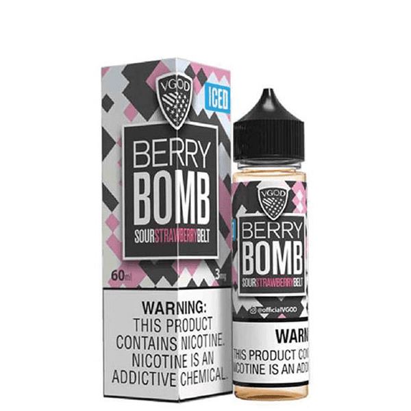 Berry Bomb Iced By VGOD E-Liquid with packaging