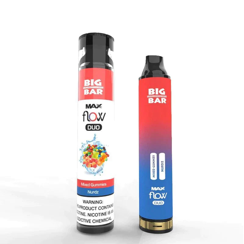 Big Bar MAX FLOW DUO Disposable | 4000 Puffs | 12mLwith packaging nurdz with packaging