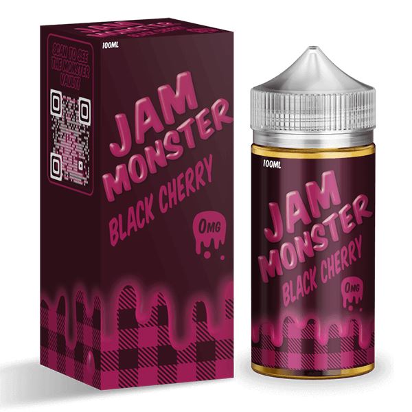 Black Cherry by Jam Monster E-Liquid with Packaging