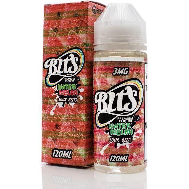 Watermelon Sour Belts by BLTS 120ml with packaging