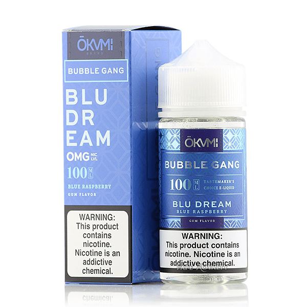 Blu Dream by Okami Bubble Gang E-Liquid with packaging