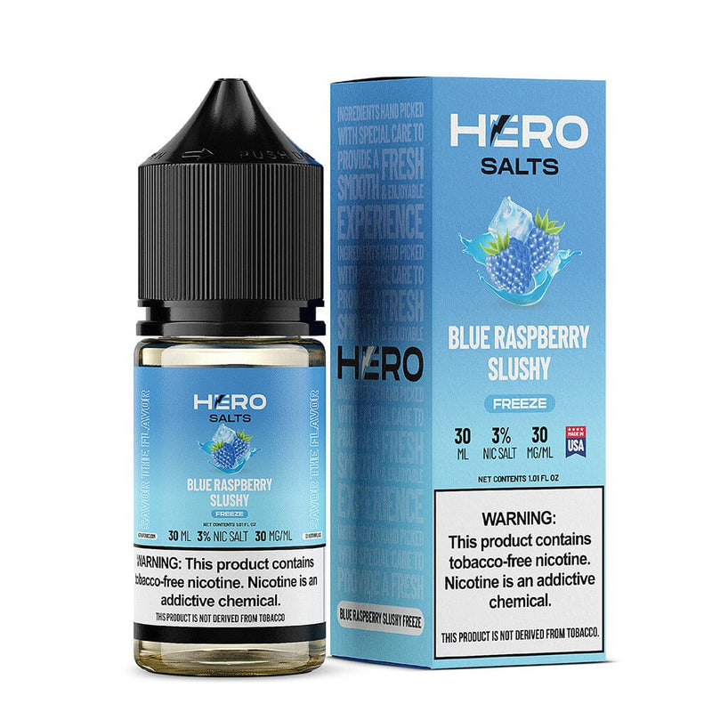 Blue Raspberry Slushy Freeze by Hero E-Liquid 30mL (Salts)