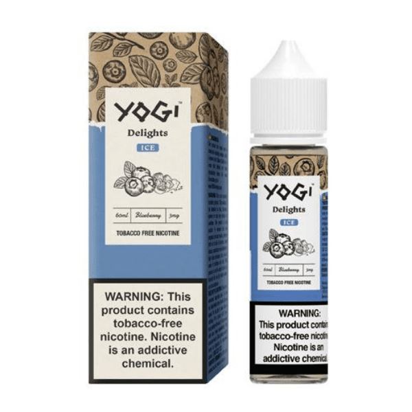 Blueberry Ice by Yogi Delights Tobacco-Free Nicotine 60ml with packaging