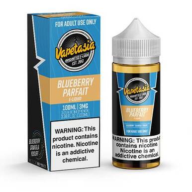 Blueberry Parfait by Vapetasia 100ml with Packaging