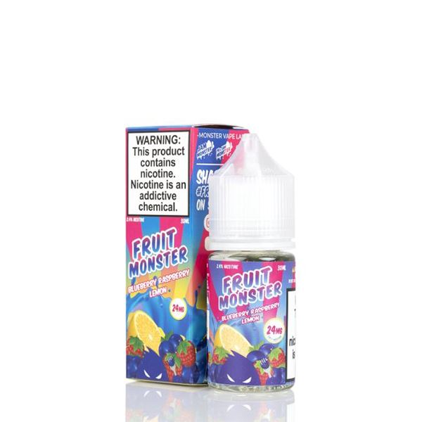 Blueberry Raspberry Lemon By Fruit Monster Salts E-Liquid with packaging