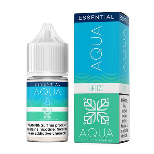 Breeze by Aqua Essential Synthetic Salt Nic 30mL with packaging