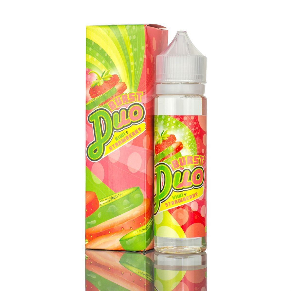 BURST Duo | Kiwi Strawberry eLiquid with packaging