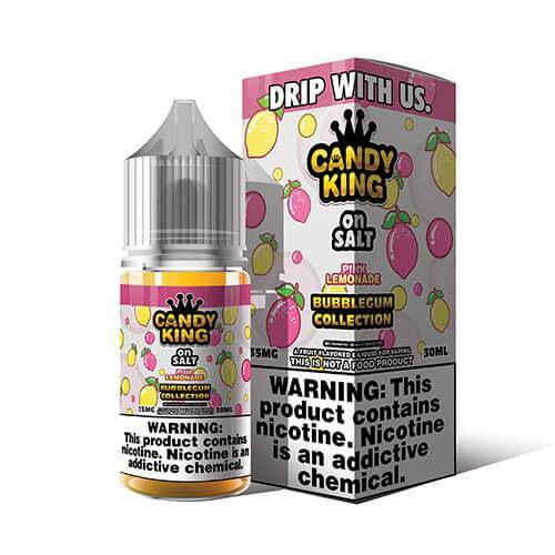 Pink Lemonade by Candy King Bubblegum On Salt 30ml with packaging